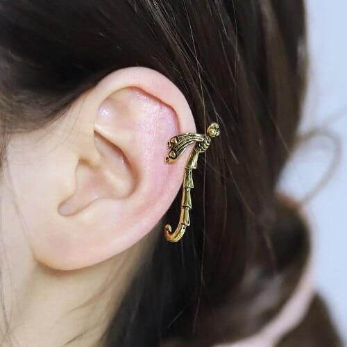 2021 Fashion Dragonfly Ear Cuffs Punk Goth Ear Cuff Clip Earrings for Women Earcuff No Piercing Fake Cartilage Earrings