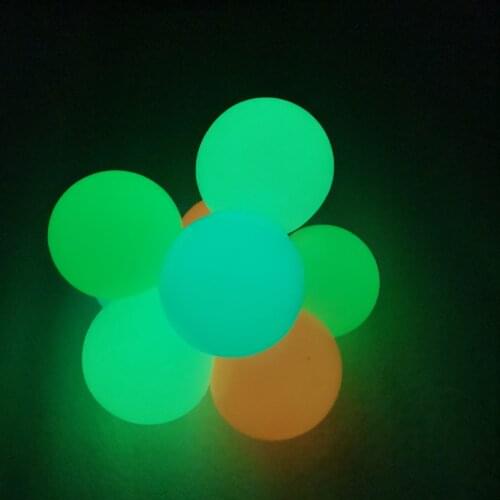 4.5cm Luminous Ball Anti Stress Glow In The Dark Sticky Wall Balls Antistress Hand Squishy Funny Gift Autism Toys For Girls Boys