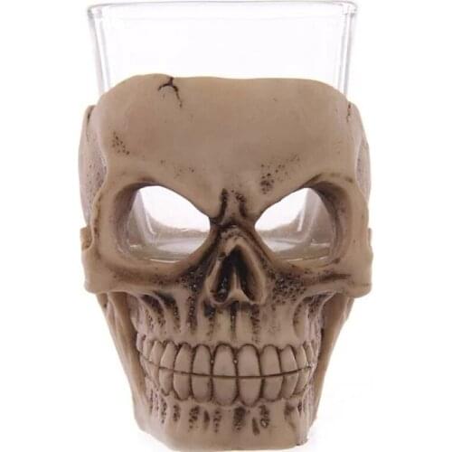 Free shipping Skull Skeleton Glass Milk Fruit Juice Tea Mug coffe Cup 2016 HOT SALE