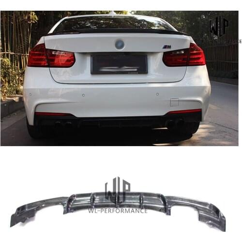 F30 MT Carbon Fiber Rear Lip Bumper Splitter Diffuser Car Styling for BMW 3 Series F30 M-Tech 320i 328i 335i 2012-UP