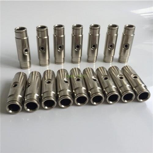 H123 Nickel slip lock one hole fitting for 3/8'' tubing high pressure 80bar misting system for Cooling and humidifying 10pcs/lot