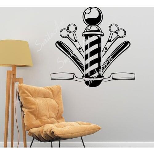 Beauty Hairdressing combination Cartoon Wall Decals Pvc Mural Art Diy Poster For Kids Rooms Decoration Decoration Accessories