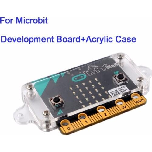 Develoment Main Board with Transparent Clear Acrylic Case Box Shell Enclosure Housing for BBC Micro:bit microbit FZ3143+FZ3241