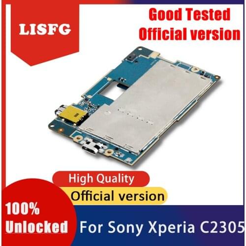 For Sony Xperia C S39h C2305 MB Plate Motherboard Unlocked Logic Board For Sony Xperia C S39h C2305 Mainboard With Chips