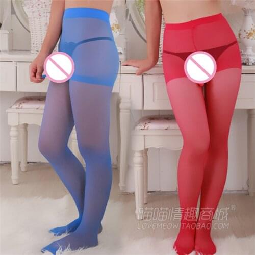 Men pantyhose stockings sexy lingerie mens ultra elastic Core-spun Yarn pantyhose With Penis Sheath