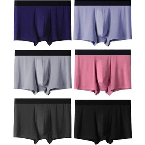 6 Pcs/Lot Mens Underwear, High-End, Good Cotton, Good Quality, Soft, Skin-Friendly And Comfortable, Mens Boxer Briefs
