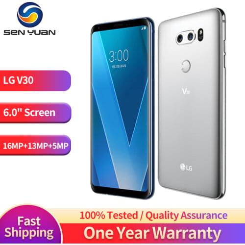 Original LG V30 Octa Core 6.0``4GB RAM 64/128G ROM Rear Camera 16.0MP 3 Camera LTE Fingerprint Unlocked Cellphone
