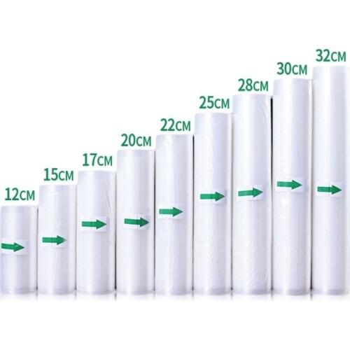 Vacuum Food Saver Sealer Bags Rolls 12/15/17/20/25/28/30cmx500cm Sous Vide Storage Packaging bag for Meat Fruits Vegetables Nuts