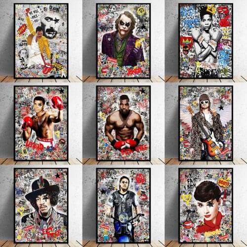 Popular Banksy Art Canvas Painting Funny Monkeys Graffiti Street Art Posters and Prints Wall Pictures for Living Room Home Decor