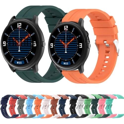 BEHUA WatchStrap For IMILAB KW66 / YAMAY SW022 Smart WristBand Soft Silicone Wriststrap For Amazfit GTR 2 2e WatchBand Bracelet