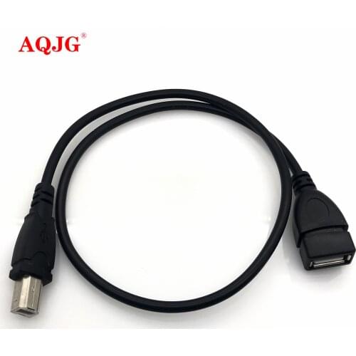 50cm 1.5Ft USB 2.0 Type A Female to USB B Male Scanner Printer Extension Adapter Cable