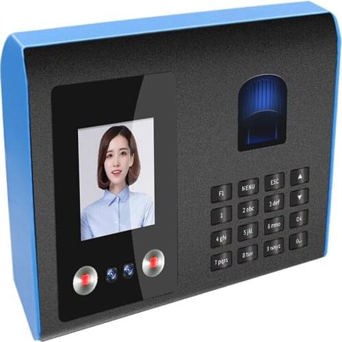 Fingerprint attendance machine punch card machine with passwor facial face recognition device support for multiple languages hot