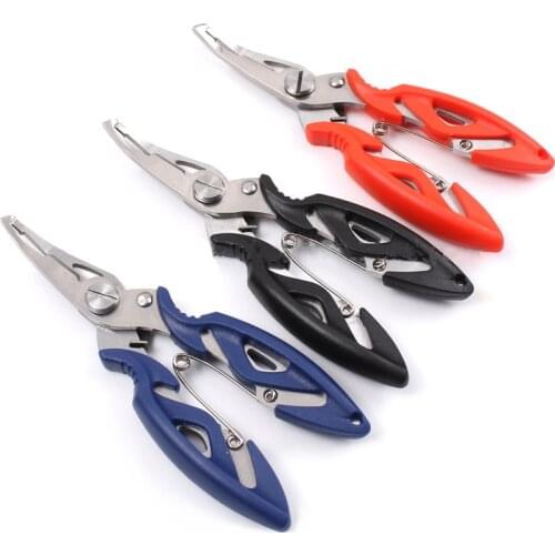 Whlosale Fishing Multifunctional Plier Stainless Steel Fish Tackle Lure Hook Remover Line Cutter Scissors