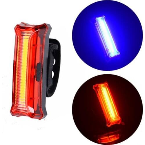 Bicycle Tail Light USB Rechargeable Front Rear Bike LED Taillight Waterproof Cycling Night Light Lamp Mount Bicycle Accessories