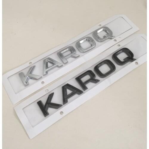 1pcs 3D ABS high quality KAROQ car Letter Rear trunk Decals Emblem badge sticker Decal styling auto accessories