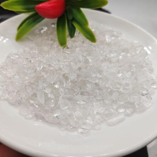 100g Natural White Crystal Gravel Tumbled Bulk Quartz Stone Healing Reiki Quartz Crystals Natural Stones