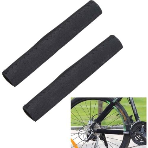 2pcs Hot Sale Black Bicycle Chain Protector Cycling Frame Chain Stay Posted Protector MTB Bike Chain Care Guard Cover