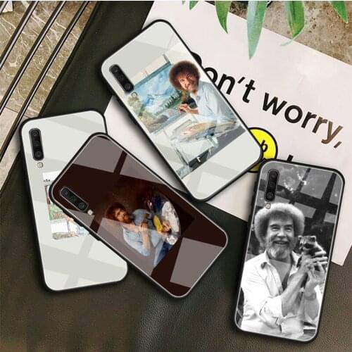 Bob Ross Tempered Glass Case For Samsung Galaxy A10S A10E A20S A20E A30S A40 A50S A60 A70 A80 A90 A6 A7 A8