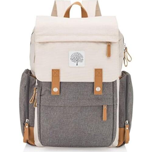 AMTOY Baby Diaper Backpack Large Diaper Bag with Insulated Pockets, Stroller Straps and Changing Pad Travel Nursing Baby Bag