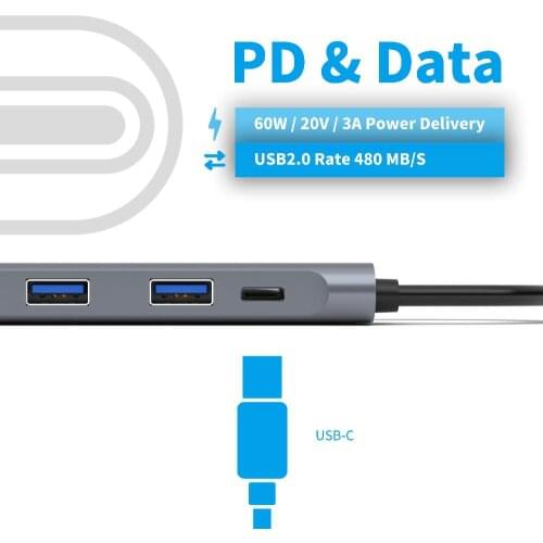 USB3.0 Docking dock Type C to HDMI HUB Adapter for TF Card Reader Smartphone expansion USB-C Converter