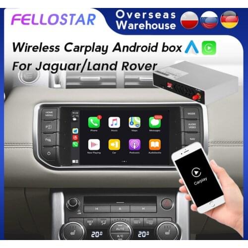 Fellostar Wireless Apple CarPlay Android Auto Decoder Box For Jaguar/Land Rover/XE/XF/Range Rover/Evoqu with WiFi BT