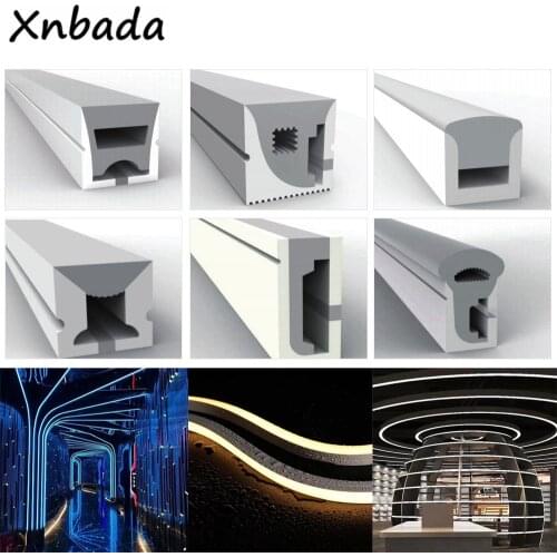 WS2811 WS2812B SK6812 LED Flexible Neon Silica Gel Tube IP67 Waterproof for Decoration 1m 2m 3m 4m 5m