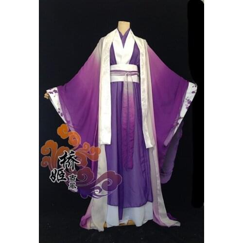 Jiang Cheng Cosplay Costume Anime MO DAO ZU SHI Cosplay Han Fu Outfit Grandmaster of Demonic Cultivation Costume Full Set