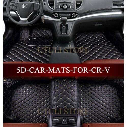 Leather Car floor mats for Honda CRV custom fit car all weather carpet floor liners foot mats CR-V mats