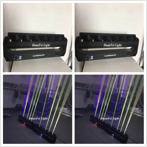 2019 NEW Laser Light RGB 6 eyes Moving head bar dj Laser rgb 3in1 color disco lazer bar beam