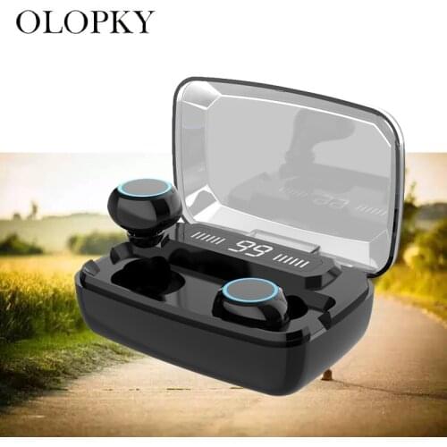 M11 TWS Bluetooth V5.0 Earphone Hifi 8D Stereo Music Earbud Noice Cancelling IPX7 Waterproof Headset With 3300 mah Power Bank