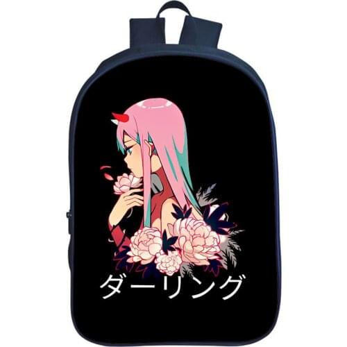 Anime Darling In The Franxx Backpack Fashion Large Capacity Double Layer School Bag Men Bookbag Boy Girl Bag Children Rucksack