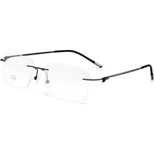 OEYEYEO New Frameless Eyeglasses Mens Fashion Business Optical Spectacle Frame Ultra Light Screwless Myopia Optical Frame
