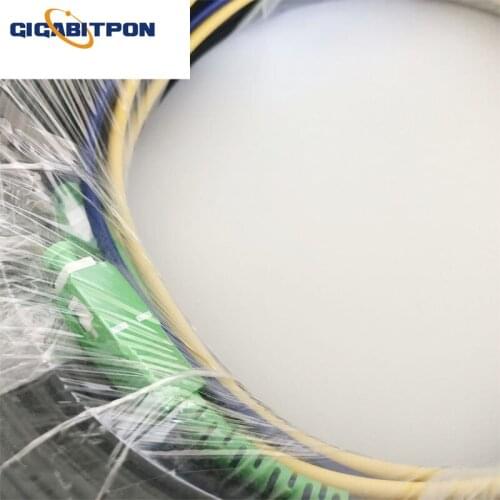 Single-mode SC APC ftth outdoor drop fiber optic cable 50M 100M 200M, with 4 connectors free shipping