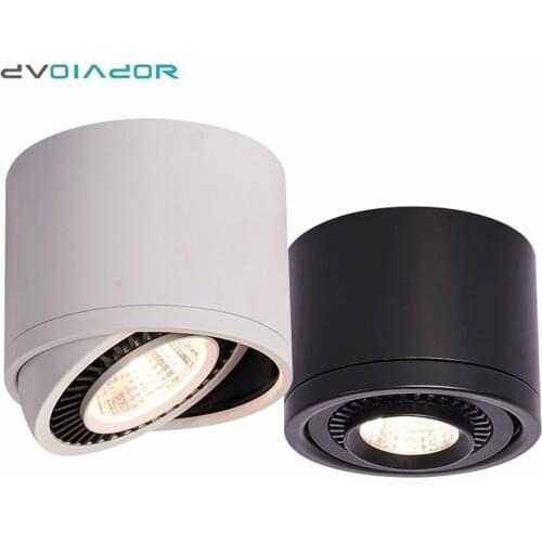 Led Surface Mounted Ceiling Downlight Dimmable 360 Degree Adjustable led Spot light for indoor Foyer,Living Room AC 90-260V