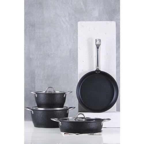 Different pots new model cookware set Acar Prestige 7 Piece Cookware Set
