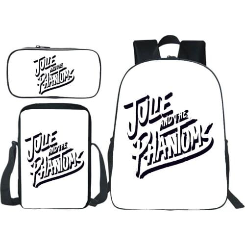 Julie And The Phantoms Backpack Teenager Bookbag School Backpack Messenger Bag Pencil Case Boy Girl Bookbag 3 Pieces/set