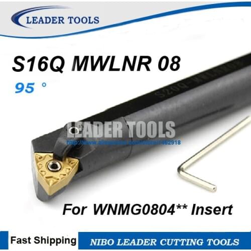 S16Q-MWLNR/L08 Boring Bar,Diamater 16mm MWLNR/L Internal turning Tool holder,CNC machine Indexable Lathe cutting tool Bar S16Q