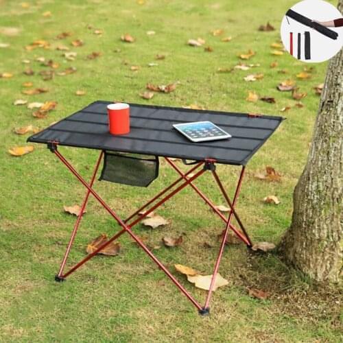 Foldable Table Camping Outdoor Tourist Furniture Computer Bed Ultralight Aluminium Hiking Climbing Picnic Outdoors Folding Table