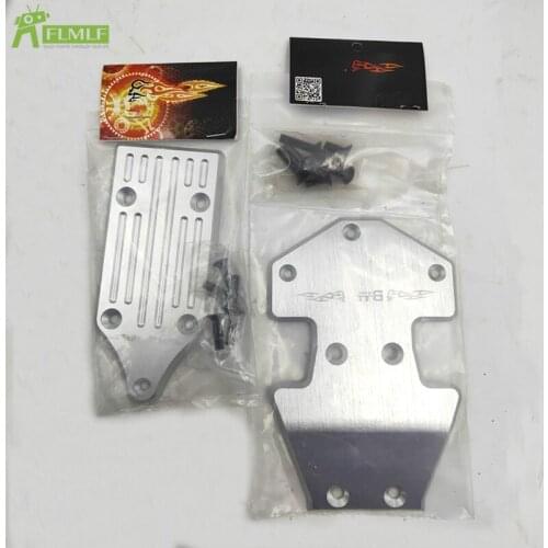 Alloy CNC Front and Rear Skid Plate Chassis Proteciton Armor for 1/5 GTB Racing Losi 5ive T ROFUN Rovan LT KM X2 Rc Car Parts
