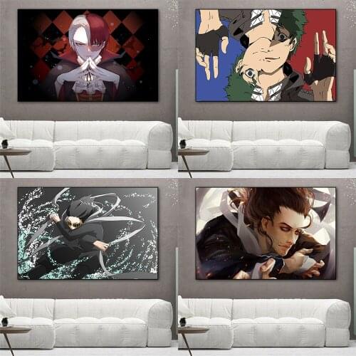 Home Bedroom Decoration Japanese Anime My Hero Academia Poster Picture Canvas Wall Painting Living Room Decoration Mural