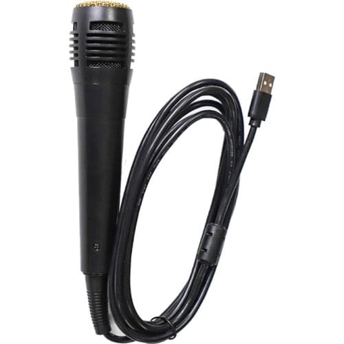 Universal USB Wired Microphone Karaoke Mic for -Nintendo -Switch Wii PS4 -Xbox PC Chatting Gaming Podcast Recording G99B