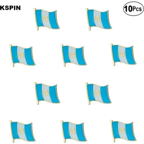 Guatemala Flag Lapel Pin Flag badge Brooch Pins Badges 10Pcs a Lot