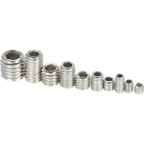 200pcs Stainless Steel Nut Set Hex Socket Drive Insert Nuts Threaded For Wood Furniture M3-M6/8