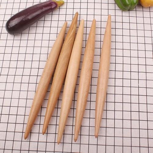 50pcs Dumplings Wooden Rolling Pin Fondant Multifunction Baking Stick Non Stick Wood Rolling Pin Cake Tools ZA6821