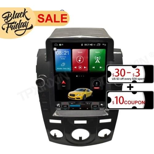 Android 10 Tesla Style Screen For KIA Fcrte Forte Coupe 2009 2016 Car Multimedia Function Player GPS Radio Car Stereo Head Unit
