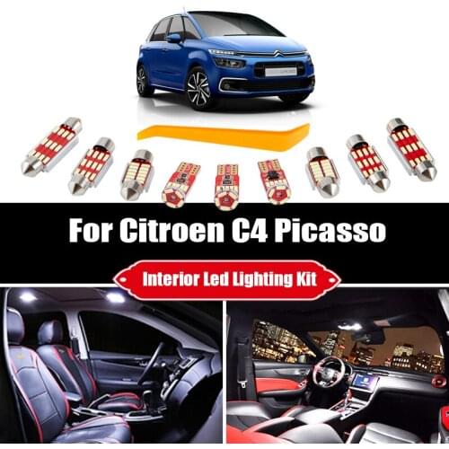 Canbus No Error For Citroen C4 Picasso Grand Picasso 2007-2020 Vehicle LED Interior Dome Map Light Kit Car Lighting Accessories