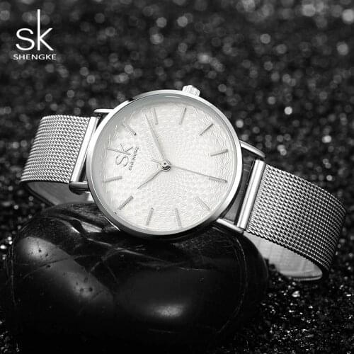 Shengke Luxury Womens Watches Famous Brand Fashion Bracelet Watch Women Watches Ladies Watch SK Clock Saat Relogio Feminino