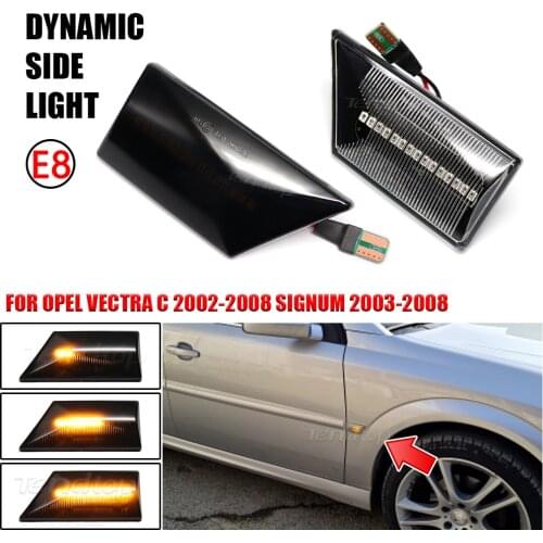 Dynamic LED Side Light Water Blinker Turn Signal Flashing Lamp Sequential Indicator For OPEL Vectra C 01-08 for Signum 03-08