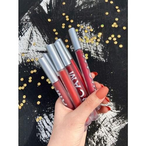 GUICAMI velvet matte lip gloss waterproof long lasting orange red beans color moisture air cushion lip tint AC185 Not Easy To St
