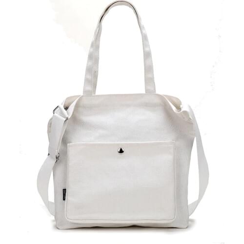 PURfAY Canvas women shoulder bag cloth tote shopper bag reusable shopping bag fabric messenger bag shopping bag without logo